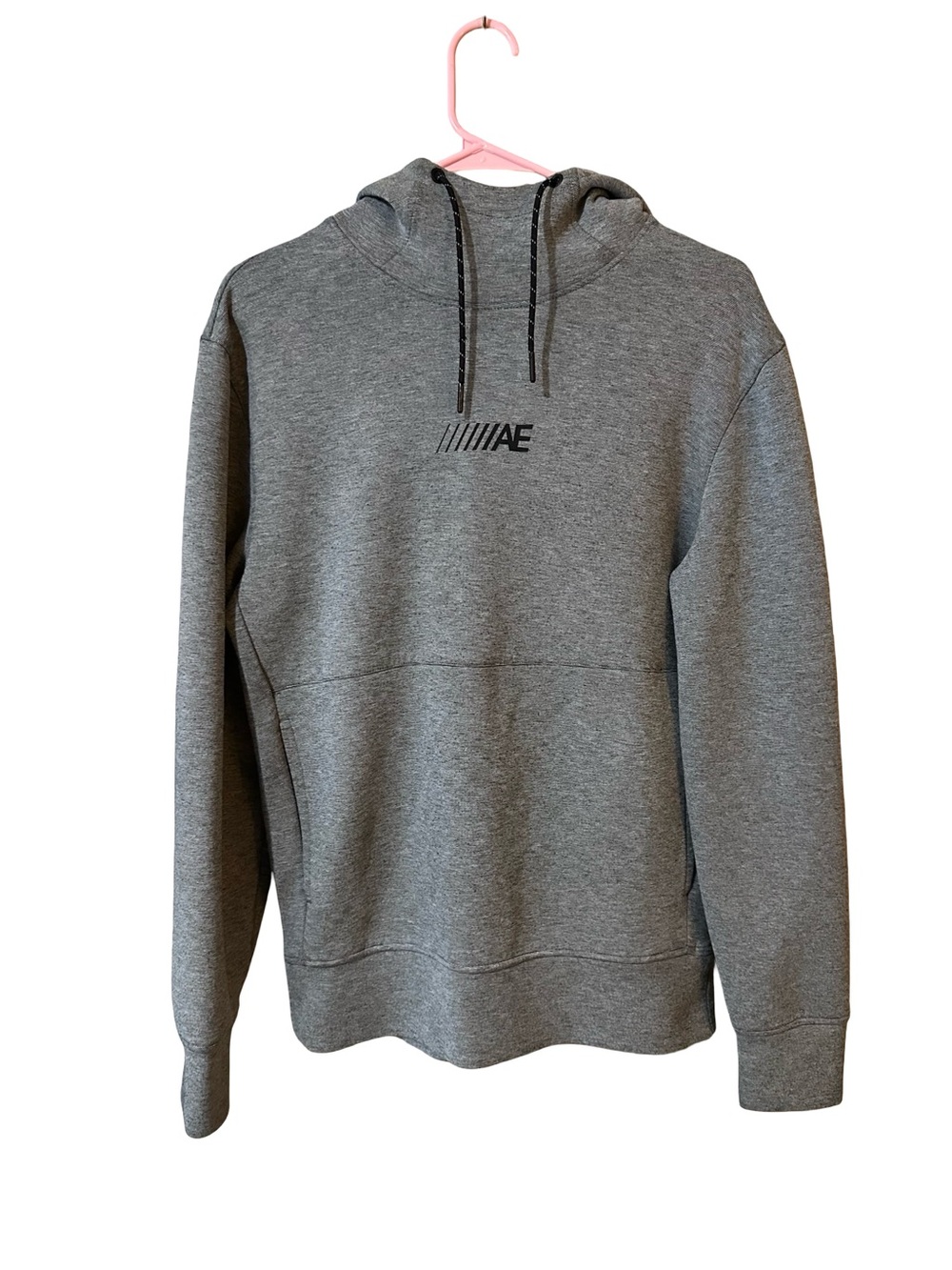 American Eagle Outfitters Men’s Activewear Gray Hooded Pullover Sweatshirt S
